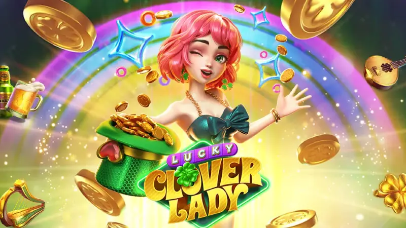 รูปแบบเกมสาวน้อย Lucky Clover Lady จากค่ายเกมชั้นนำ PG