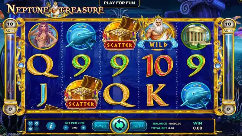 เกมสล็อตเวอร์ชั่นใหม่มาแรง Neptune Treasure เล่นเวลาไหน ก็แตกได้แน่นอน 