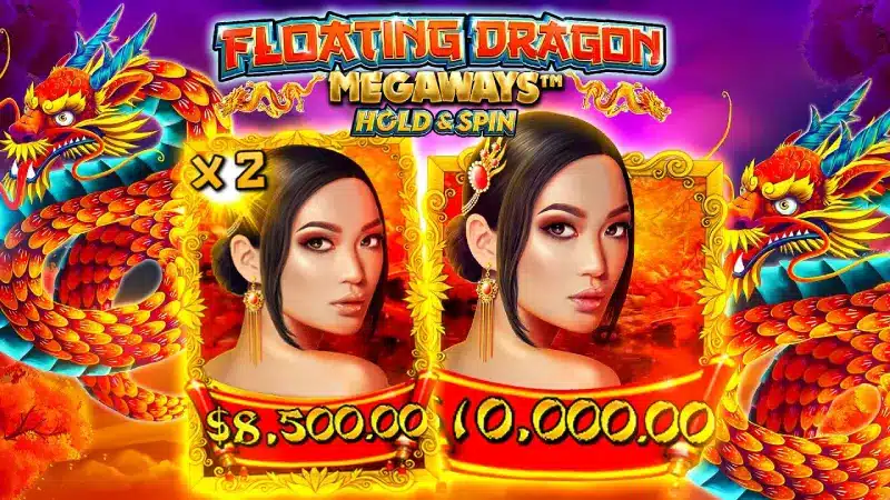 เกมมังกรทองสไตล์จีน Floating Dragon Megaways แจกโชคใหญ่แบบไม่อั้น 