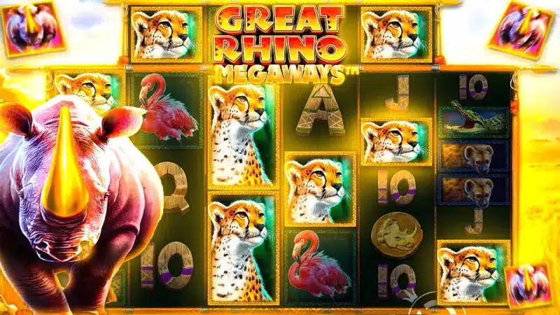 สล็อตแรดทรงพลัง Great Rhino Deluxe อัตราจ่ายดี RTP สูงมาก